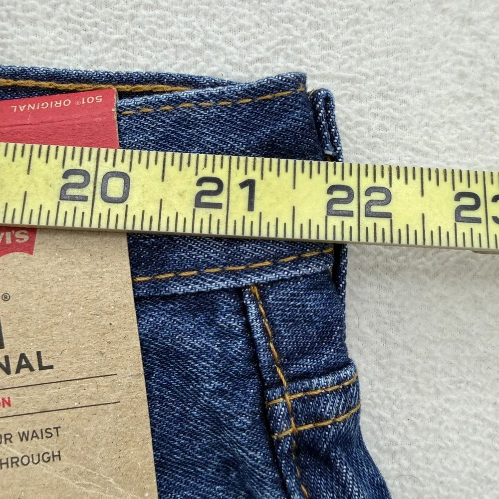 Levi's 501 Original Jeans Mens 44x30 Blue Straight Leg Button Fly 00501-0194